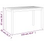 vidaXL Mesa de jardín madera maciza de acacia 110x55x67 cm vidaXL Mesa de jardín madera maciza de acacia 110x55x67 cm