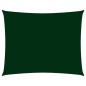 vidaXL Toldo de vela rectangular tela Oxford verde oscuro 3,5x5 m