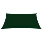 vidaXL Toldo de vela rectangular tela Oxford verde oscuro 3,5x5 m