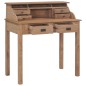 vidaXL Escritorio de madera maciza de teca 90x50x100 cm vidaXL Escritorio de madera maciza de teca 90x50x100 cm
