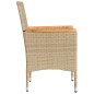 vidaXL Sillones de jardín con cojines 2 uds ratán sintético beige vidaXL Sillones de jardín con cojines 2 uds ratán sintético beige