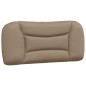 vidaXL Estructura de cama con LED cuero sintético capuchino 90x190 cm