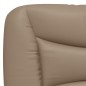 vidaXL Estructura de cama con LED cuero sintético capuchino 90x190 cm