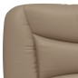 vidaXL Estructura de cama con LED cuero sintético capuchino 100x200 cm vidaXL Estructura de cama con LED cuero sintético capuchino 100x200 cm
