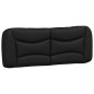 vidaXL Estructura de cama con luces LED cuero PE negro 140x200 cm
