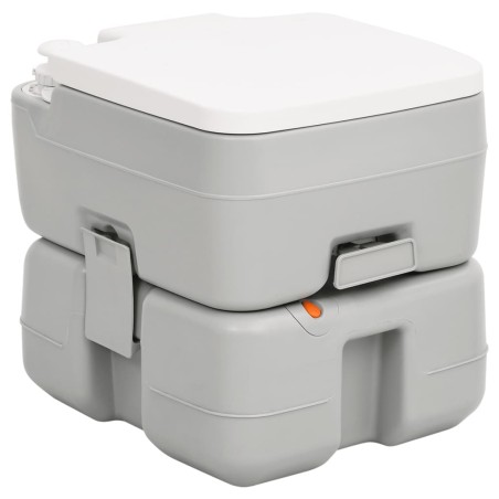 vidaXL Juego de inodoro con lavabo portátil para camping