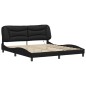 vidaXL Estructura de cama con luz LED cuero sintético negro 180x200 cm vidaXL Estructura de cama con luz LED cuero sintético negro 180x200 cm