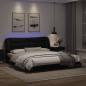 vidaXL Estructura de cama con luz LED cuero sintético negro 180x200 cm vidaXL Estructura de cama con luz LED cuero sintético negro 180x200 cm