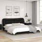 vidaXL Estructura de cama con luz LED cuero sintético negro 180x200 cm vidaXL Estructura de cama con luz LED cuero sintético negro 180x200 cm