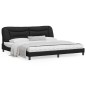 vidaXL Estructura cama con luces LED cuero sintético negro 200x200 cm vidaXL Estructura cama con luces LED cuero sintético negro 200x200 cm