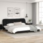 vidaXL Estructura cama con luces LED cuero sintético negro 200x200 cm vidaXL Estructura cama con luces LED cuero sintético negro 200x200 cm