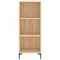 vidaXL Aparador de madera contrachapada roble Sonoma 34,5x34x180 cm vidaXL Aparador de madera contrachapada roble Sonoma 34,5x34x180 cm