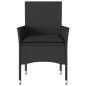vidaXL Sillones de jardín con cojines 2 uds ratán sintético negro vidaXL Sillones de jardín con cojines 2 uds ratán sintético negro