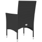 vidaXL Sillones de jardín con cojines 2 uds ratán sintético negro vidaXL Sillones de jardín con cojines 2 uds ratán sintético negro