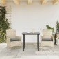 vidaXL Sillones de jardín con cojines 2 uds ratán sintético gris