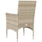 vidaXL Sillones de jardín con cojines 2 uds ratán sintético gris