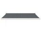vidaXL Toldo retráctil aluminio y tela gris antracita 3x2,5 m vidaXL Toldo retráctil aluminio y tela gris antracita 3x2,5 m