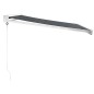 vidaXL Toldo retráctil aluminio y tela gris antracita 3x2,5 m vidaXL Toldo retráctil aluminio y tela gris antracita 3x2,5 m