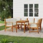 vidaXL Juego comedor jardín y cojines 7 piezas madera maciza acacia vidaXL Juego comedor jardín y cojines 7 piezas madera maciza acacia