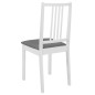 vidaXL Juego de muebles de comedor 5 piezas MDF blanco vidaXL Juego de muebles de comedor 5 piezas MDF blanco