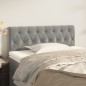 vidaXL Cabecero de terciopelo gris claro 90x7x78/88 cm vidaXL Cabecero de terciopelo gris claro 90x7x78/88 cm