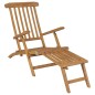 vidaXL Tumbonas con reposapiés 2 unidades madera maciza de teca vidaXL Tumbonas con reposapiés 2 unidades madera maciza de teca