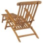 vidaXL Tumbonas con reposapiés 2 unidades madera maciza de teca vidaXL Tumbonas con reposapiés 2 unidades madera maciza de teca