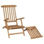 vidaXL Tumbonas con reposapiés 2 unidades madera maciza de teca vidaXL Tumbonas con reposapiés 2 unidades madera maciza de teca