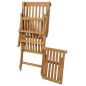 vidaXL Tumbonas con reposapiés 2 unidades madera maciza de teca vidaXL Tumbonas con reposapiés 2 unidades madera maciza de teca