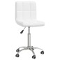 vidaXL Silla de comedor giratoria cuero sintético blanco vidaXL Silla de comedor giratoria cuero sintético blanco