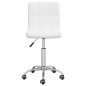 vidaXL Silla de comedor giratoria cuero sintético blanco vidaXL Silla de comedor giratoria cuero sintético blanco