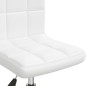 vidaXL Silla de comedor giratoria cuero sintético blanco vidaXL Silla de comedor giratoria cuero sintético blanco