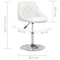 vidaXL Sillas de comedor 6 unidades cuero sintético blanco vidaXL Sillas de comedor 6 unidades cuero sintético blanco