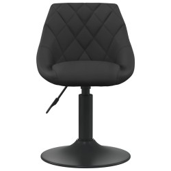 vidaXL Silla de comedor de terciopelo negro