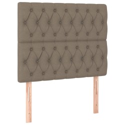 vidaXL Cabeceros 2 unidades de tela gris taupe 90x7x78/88 cm
