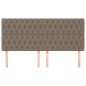 vidaXL Cabeceros 4 unidades de tela gris taupe 100x7x78/88 cm vidaXL Cabeceros 4 unidades de tela gris taupe 100x7x78/88 cm