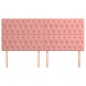 vidaXL Cabeceros 4 unidades de terciopelo rosa 100x7x78/88 cm vidaXL Cabeceros 4 unidades de terciopelo rosa 100x7x78/88 cm