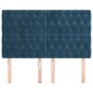 vidaXL Cabeceros 4 unidades de terciopelo azul oscuro 80x7x78/88 cm vidaXL Cabeceros 4 unidades de terciopelo azul oscuro 80x7x78/88 cm