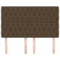 vidaXL Cabeceros 4 unidades de tela marrón oscuro 80x7x78/88 cm vidaXL Cabeceros 4 unidades de tela marrón oscuro 80x7x78/88 cm