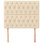 vidaXL Cabeceros 2 unidades de tela color crema 100x7x78/88 cm vidaXL Cabeceros 2 unidades de tela color crema 100x7x78/88 cm