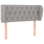 vidaXL Cabecero de tela gris claro 103x23x78/88 cm vidaXL Cabecero de tela gris claro 103x23x78/88 cm