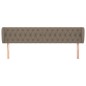 vidaXL Cabecero de tela gris taupe 183x23x78/88 cm