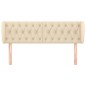 vidaXL Cabecero de tela color crema 163x23x78/88 cm vidaXL Cabecero de tela color crema 163x23x78/88 cm