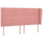 vidaXL Cabecero con orejas de terciopelo rosa 163x23x118/128 cm vidaXL Cabecero con orejas de terciopelo rosa 163x23x118/128 cm