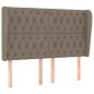vidaXL Cabecero con orejas de tela gris taupe 163x23x118/128 cm vidaXL Cabecero con orejas de tela gris taupe 163x23x118/128 cm