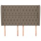 vidaXL Cabecero con orejas de tela gris taupe 163x23x118/128 cm vidaXL Cabecero con orejas de tela gris taupe 163x23x118/128 cm