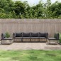 vidaXL Juego de muebles de jardín 6 pzas y cojines ratán PE antracita vidaXL Juego de muebles de jardín 6 pzas y cojines ratán PE antracita