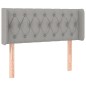 vidaXL Cabecero de tela gris claro 103x16x78/88 cm vidaXL Cabecero de tela gris claro 103x16x78/88 cm