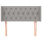 vidaXL Cabecero de tela gris claro 103x16x78/88 cm vidaXL Cabecero de tela gris claro 103x16x78/88 cm