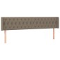 vidaXL Cabecero de tela gris taupe 203x16x78/88 cm vidaXL Cabecero de tela gris taupe 203x16x78/88 cm
